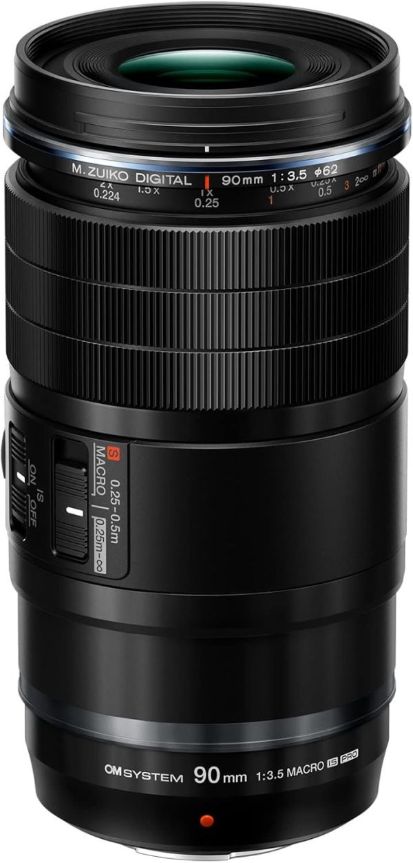 OM SYSTEM OLYMPUS M.Zuiko Digital ED 90mm F3.5 Macro is PRO for Micro Four Thirds System Camera, Weather Sealed Design, MF Clutch, Fluorine Coating, Compatible with Teleconverter - Image 2