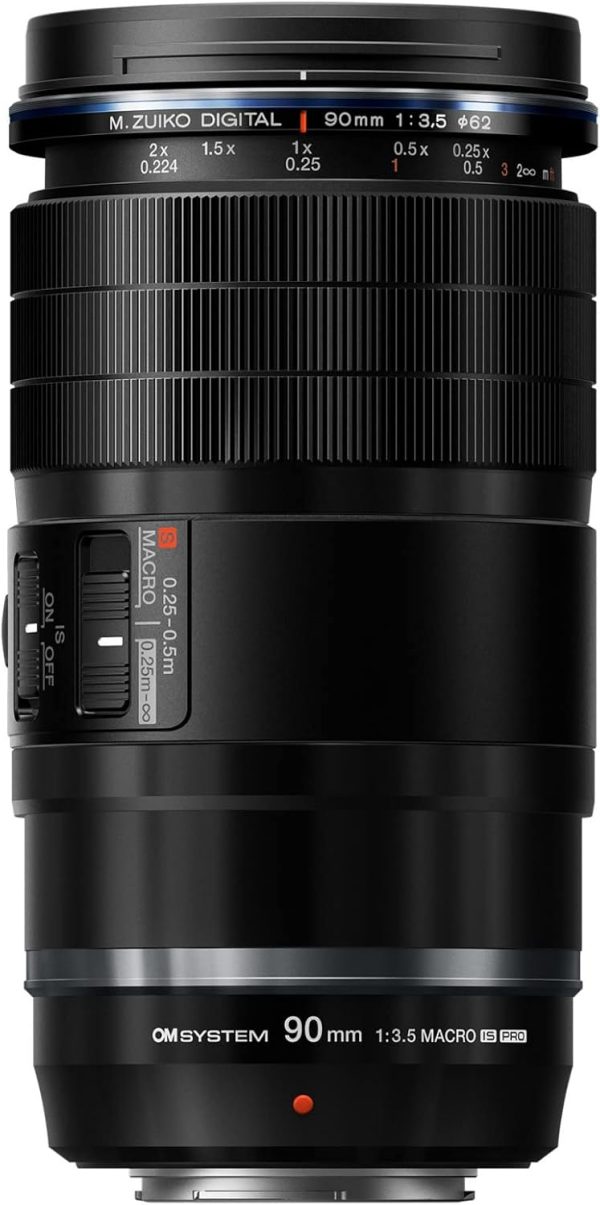 OM SYSTEM OLYMPUS M.Zuiko Digital ED 90mm F3.5 Macro is PRO for Micro Four Thirds System Camera, Weather Sealed Design, MF Clutch, Fluorine Coating, Compatible with Teleconverter - Image 3
